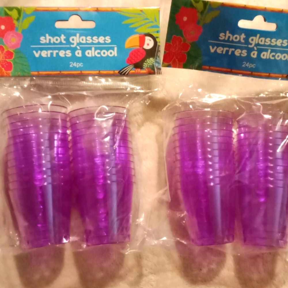 Plastic shot glasses